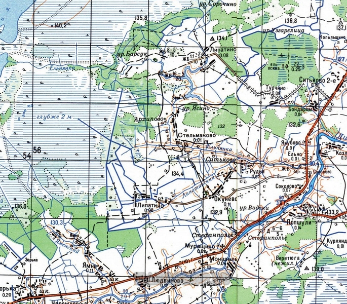 Топографическая Карта Семеновского Района