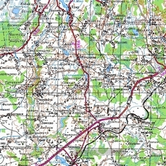 Топографическая Карта Кабанского Района 1 См - 250 М