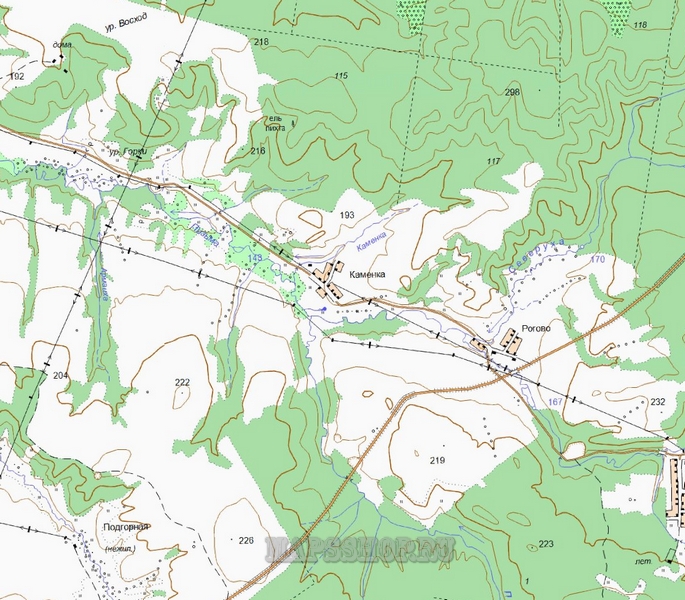 Топографическая Карта Тобольского Района