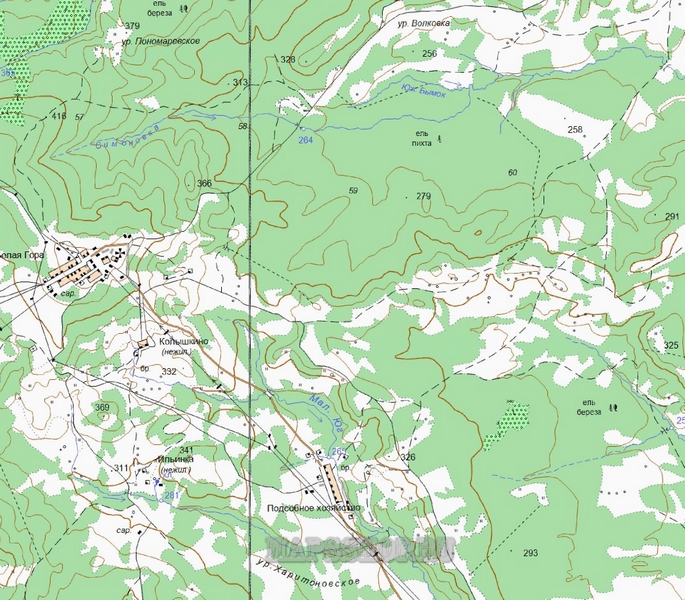 Подробная Карта Белогорска Амурской Области