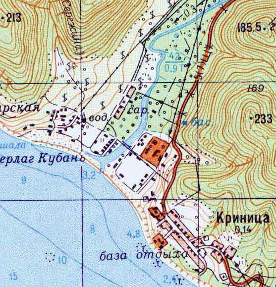 Топографическая Карта Краснодарского Края 500 М