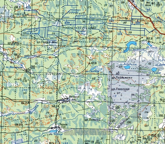 Топографическая карта Сахалинской области 1 км - подробная топокартаСахалинской области скачать