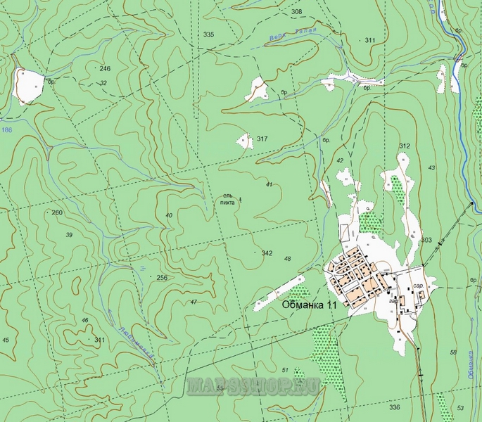 Топографическая карта Оренбургской области 500 м - подробная топокартаОренбургской области 2013 скачать