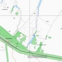 Топографическая карта хутора Красный Зеленчук 1 см - 250 м