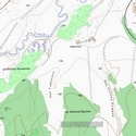 Топографическая карта Кишертского района 1 см - 250 м