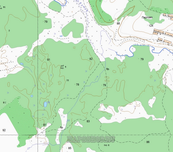 Топографическая карта Темрюкского района 250 м - подробная топокартаТемрюкского района скачать