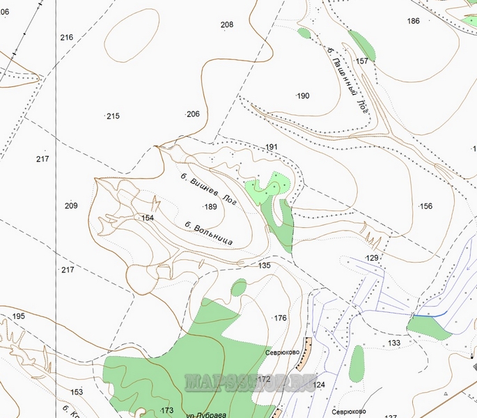 Топографическая карта города Сосновоборск 250 м - подробная топокартагорода Сосновоборск скачать
