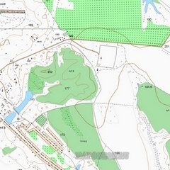 Топографическая карта хутора Южный 1 см - 250 м