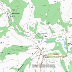Подробная карта Милославского района Рязанской области с деревнями