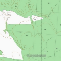 Топографическая карта хутора Дубовиково 1 см - 250 м
