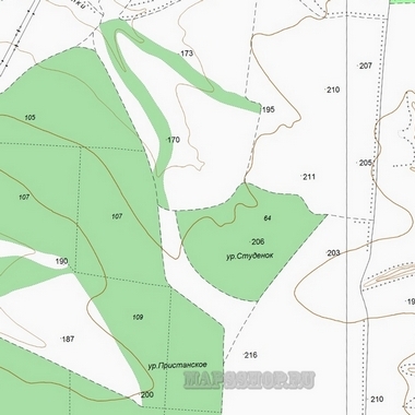 Топографическая карта Якутска 250 м - подробная топокарта Якутска скачать