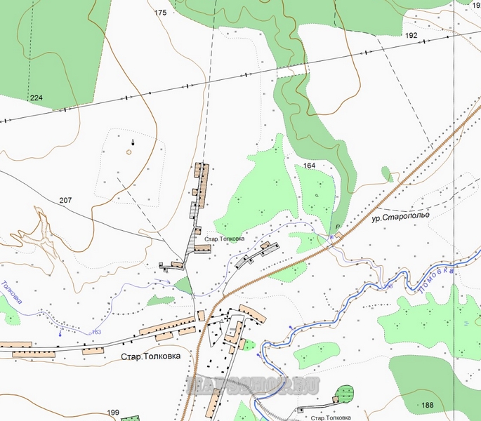 Топографическая карта Майминского района 250 м - подробная топокарта Майминскогорайона скачать